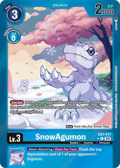 SnowAgumon [EX7-017] (Foil) [Digimon LIBERATOR] | Cracking-Singles