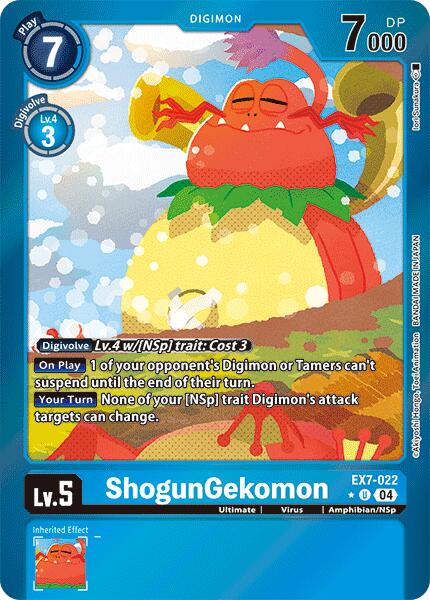 ShogunGekomon [EX7-022] (Foil) [Digimon LIBERATOR] | Cracking-Singles