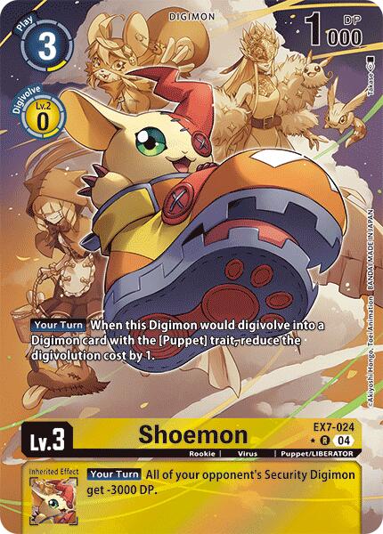 Shoemon [EX7-024] (Alternate Art) [Digimon LIBERATOR] | Cracking-Singles