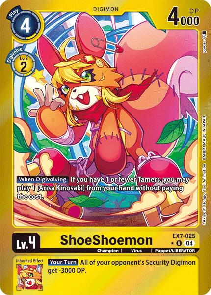 ShoeShoemon [EX7-025] (Foil) [Digimon LIBERATOR] | Cracking-Singles