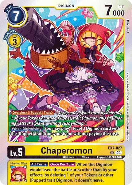 Chaperomon [EX7-027] [Digimon LIBERATOR] | Cracking-Singles