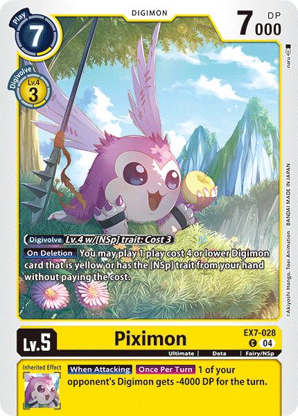 Piximon [EX7-028] [Digimon LIBERATOR] | Cracking-Singles