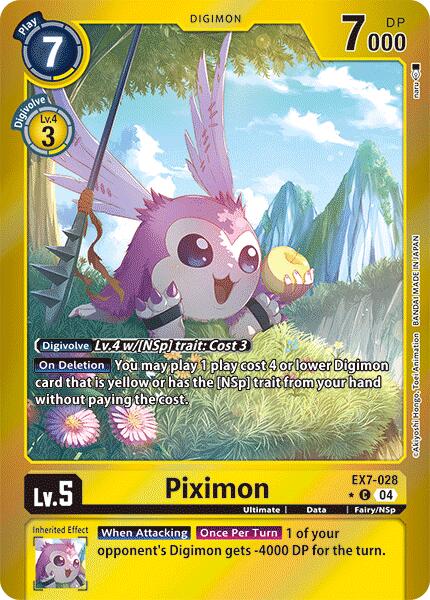 Piximon [EX7-028] (Foil) [Digimon LIBERATOR] | Cracking-Singles