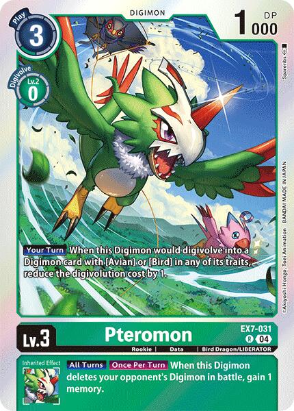 Pteromon [EX7-031] [Digimon LIBERATOR] | Cracking-Singles