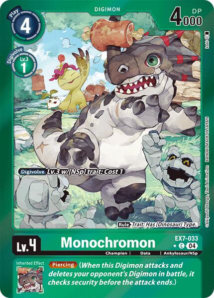 Monochromon [EX7-033] (Foil) [Digimon LIBERATOR] | Cracking-Singles