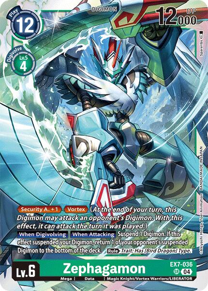 Zephagamon [EX7-036] [Digimon LIBERATOR] | Cracking-Singles