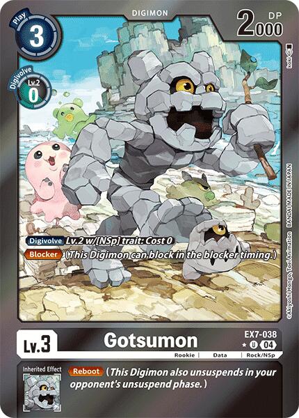 Gotsumon [EX7-038] (Foil) [Digimon LIBERATOR] | Cracking-Singles