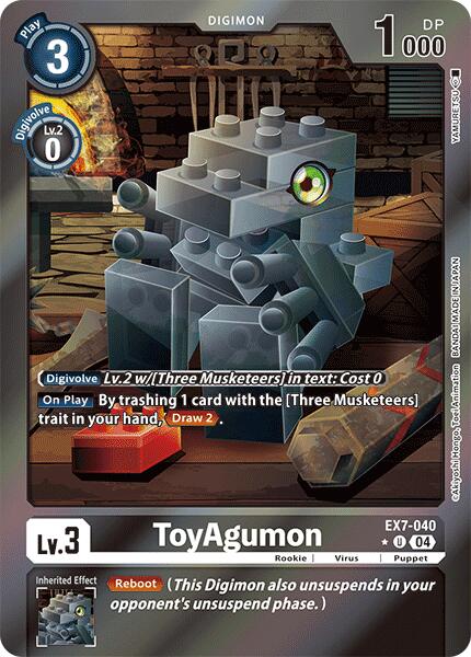 ToyAgumon [EX7-040] - EX7-040 (Foil) [Digimon LIBERATOR] | Cracking-Singles