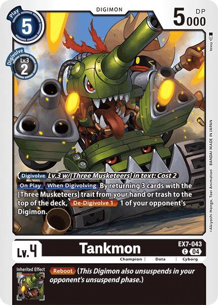 Tankmon [EX7-043] [Digimon LIBERATOR] | Cracking-Singles