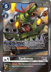 Tankmon [EX7-043] (Foil) [Digimon LIBERATOR] | Cracking-Singles