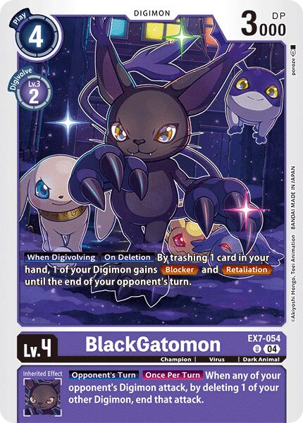 BlackGatomon [EX7-054] [Digimon LIBERATOR] | Cracking-Singles