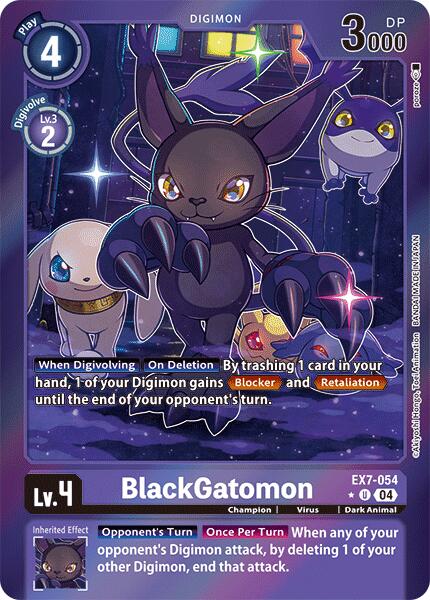 BlackGatomon [EX7-054] (Foil) [Digimon LIBERATOR] | Cracking-Singles