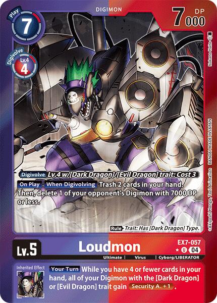 Loudmon [EX7-057] (Foil) [Digimon LIBERATOR] | Cracking-Singles