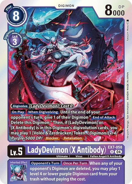 LadyDevimon [EX7-058] (X Antibody) [Digimon LIBERATOR] | Cracking-Singles