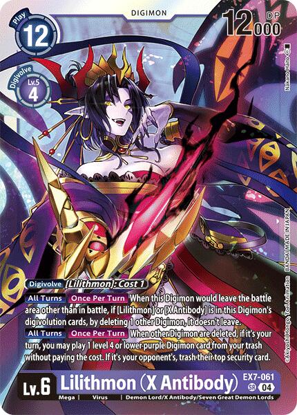 Lilithmon [EX7-061] (X Antibody) [Digimon LIBERATOR] | Cracking-Singles