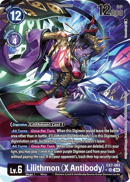 Lilithmon [EX7-061] (X Antibody) (Alternate Art) [Digimon LIBERATOR] | Cracking-Singles