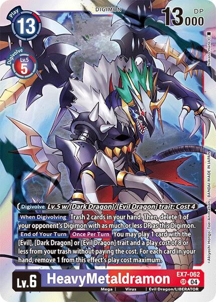 HeavyMetaldramon [EX7-062] [Digimon LIBERATOR] | Cracking-Singles