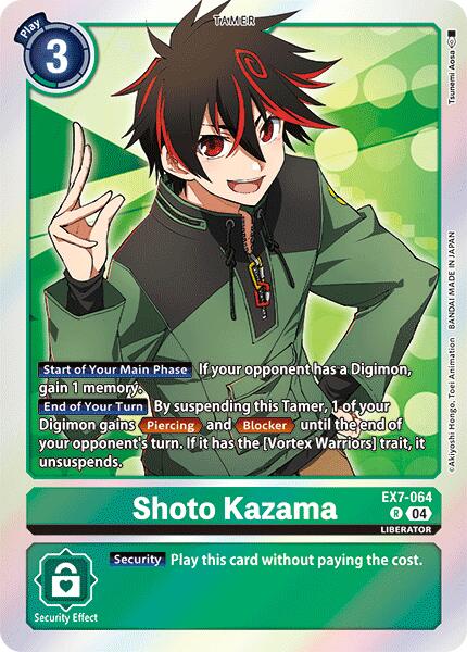 Shoto Kazama [EX7-064] [Digimon LIBERATOR] | Cracking-Singles