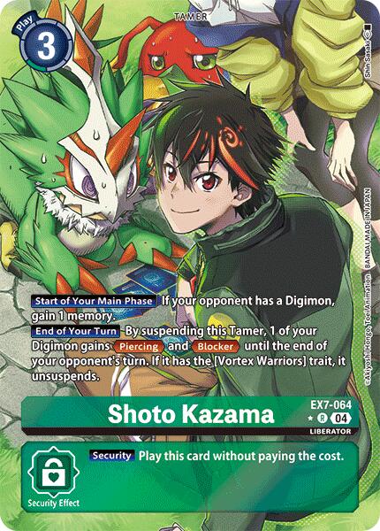 Shoto Kazama [EX7-064] (Alternate Art) [Digimon LIBERATOR] | Cracking-Singles