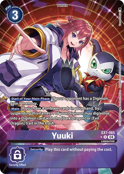 Yuuki [EX7-065] (Alternate Art) [Digimon LIBERATOR] | Cracking-Singles