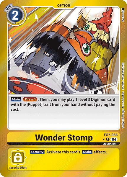 Wonder Stomp [EX7-068] (Foil) [Digimon LIBERATOR] | Cracking-Singles