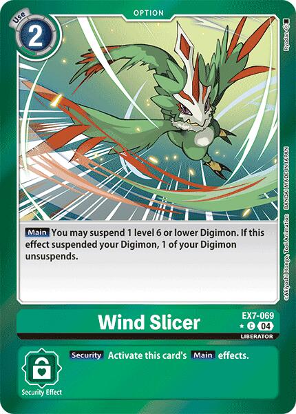 Wind Slicer [EX7-069] (Foil) [Digimon LIBERATOR] | Cracking-Singles