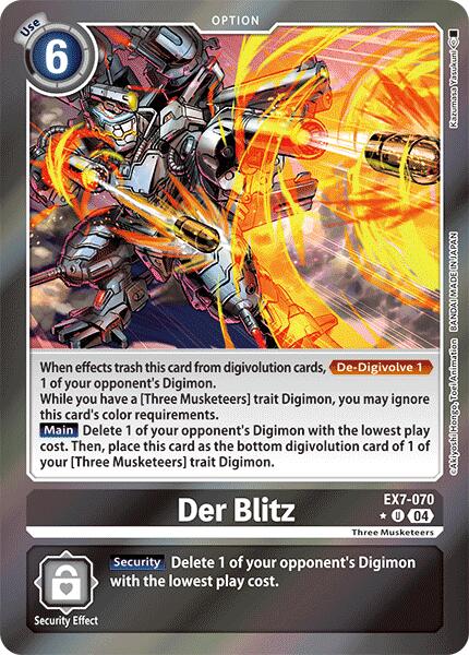 Der Blitz [EX7-070] (Foil) [Digimon LIBERATOR] | Cracking-Singles