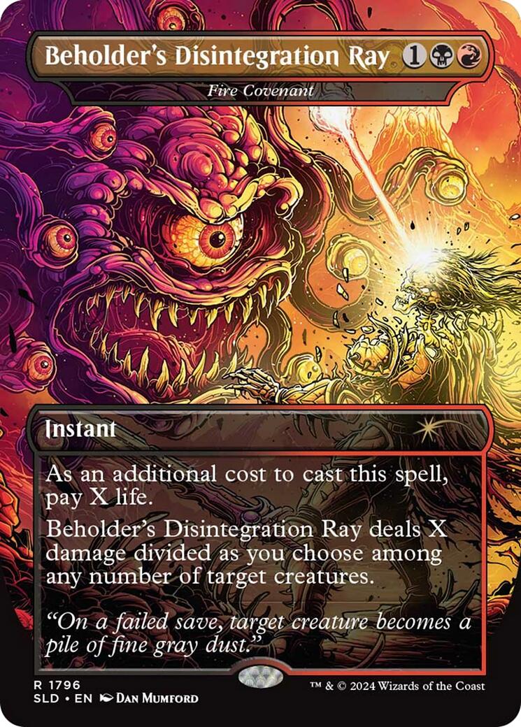 Beholder's Disintegration Ray - Fire Covenant [Secret Lair Drop Series] | Cracking-Singles