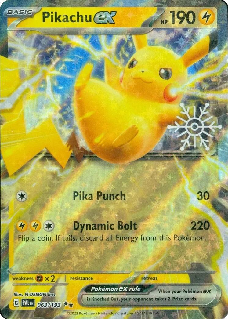 Pikachu ex (063/193) (Holiday Calendar) [Miscellaneous Cards] | Cracking-Singles