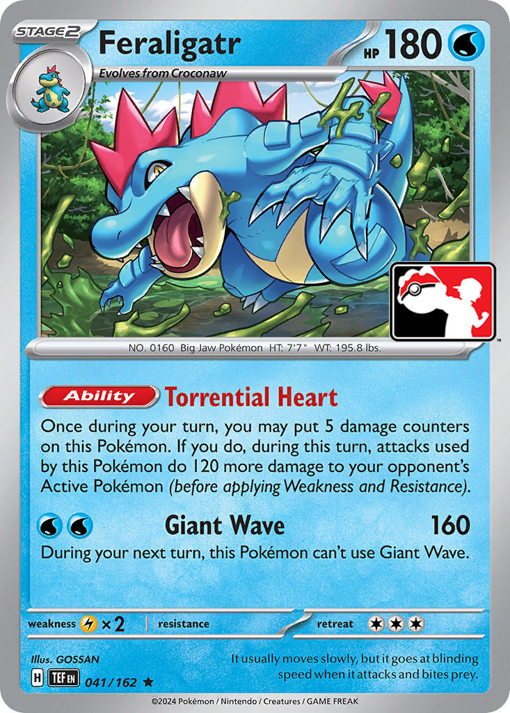 Feraligatr (041/162) [Prize Pack Series Five] | Cracking-Singles