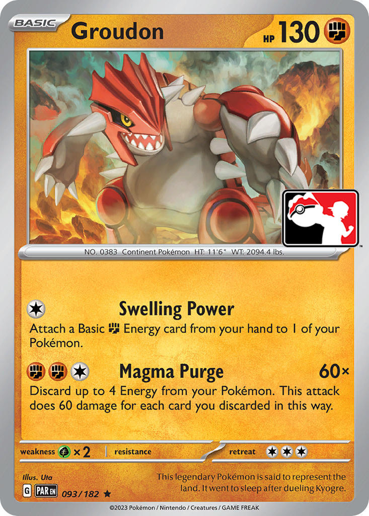 Groudon (093/182) [Prize Pack Series Five] | Cracking-Singles