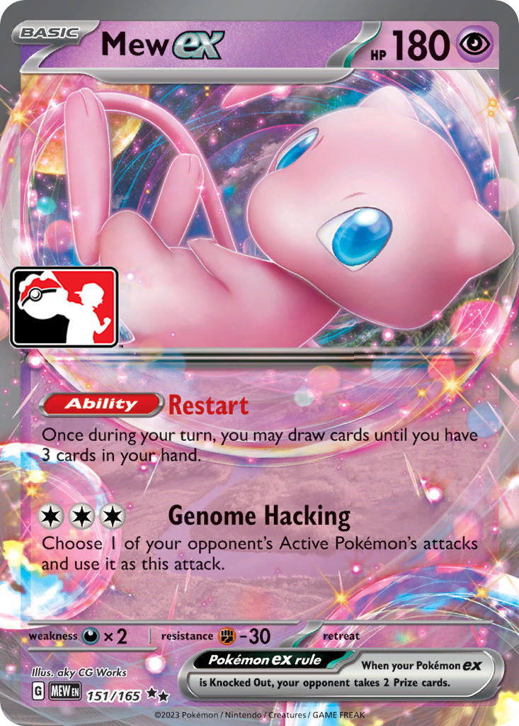 Mew ex (151/165) [Prize Pack Series Five] | Cracking-Singles