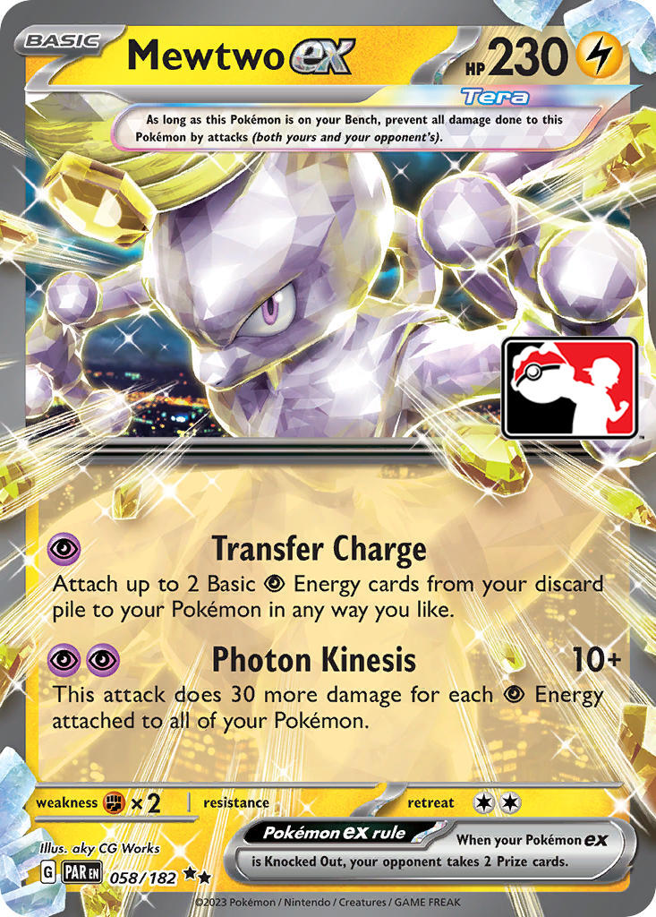 Mewtwo ex (058/182) [Prize Pack Series Five] | Cracking-Singles