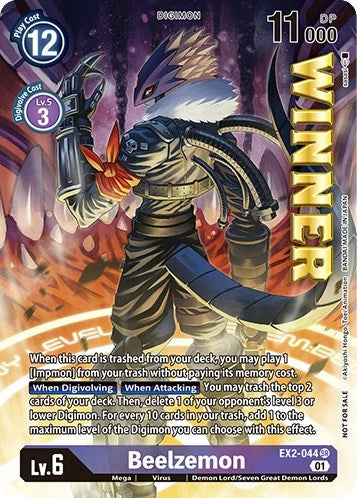 Beelzemon [EX2-044] (April 2023 Beelzemon Special) [Starter Deck: Beelzemon Advanced Deck Set Pre-Release Cards] | Cracking-Singles