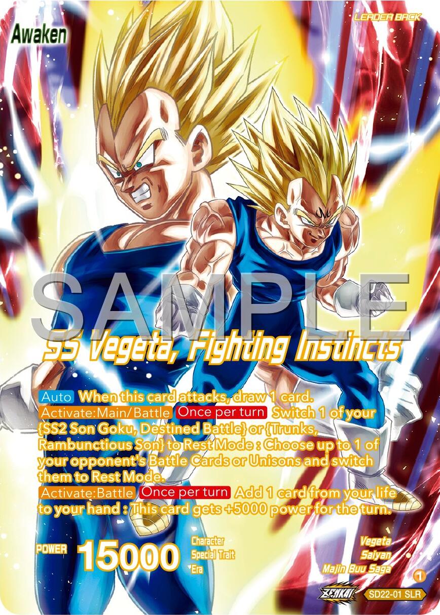 Vegeta // SS Vegeta, Fighting Instincts (SD22-01) [Premium 7th Anniversary Box 2024] | Cracking-Singles