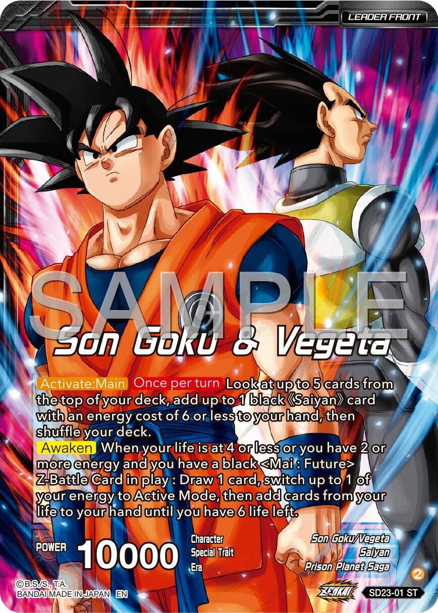 Son Goku & Vegeta // SSB Vegito, Shining Warrior (SD23-01) [Premium 7th Anniversary Box 2024] | Cracking-Singles