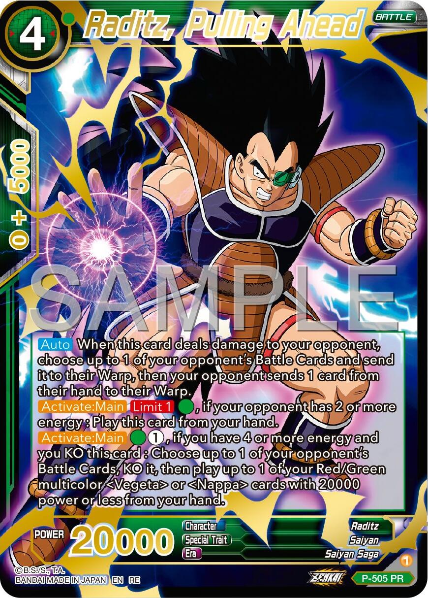 Raditz, Pulling Ahead (Reprint) (P-505) [Premium 7th Anniversary Box 2024] | Cracking-Singles