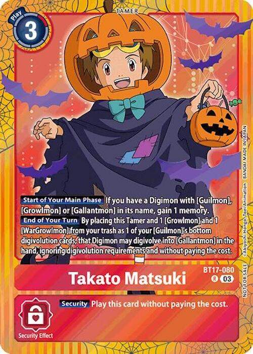 Takato Matsuki [BT17-080] (Halloween Event 2024) [Secret Crisis] | Cracking-Singles