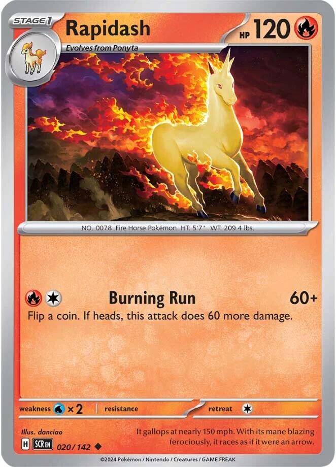 Rapidash (020/142) [Scarlet & Violet: Stellar Crown] | Cracking-Singles