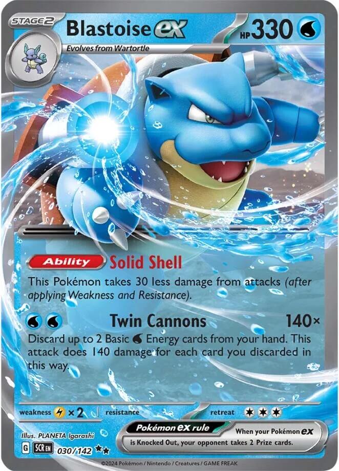 Blastoise ex (030/142) [Scarlet & Violet: Stellar Crown] | Cracking-Singles