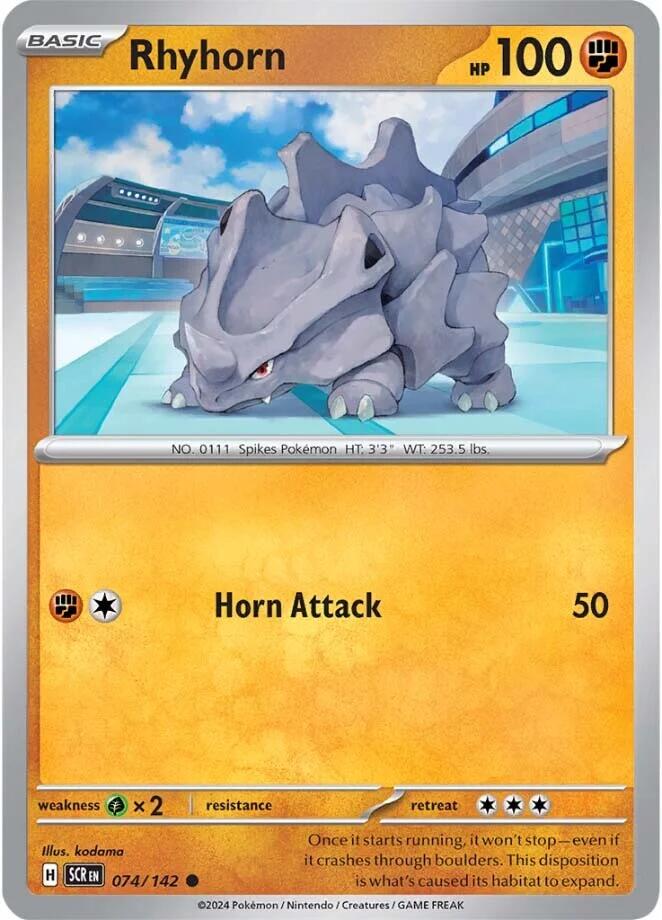 Rhyhorn (074/142) [Scarlet & Violet: Stellar Crown] | Cracking-Singles