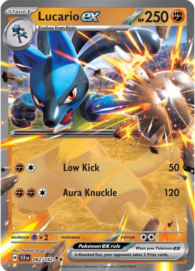 Lucario ex (082/142) [Scarlet & Violet: Stellar Crown] | Cracking-Singles