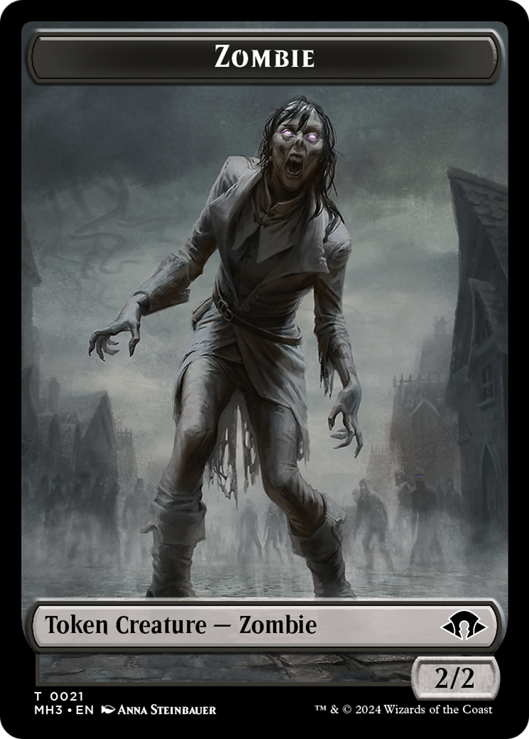 Eldrazi Spawn // Zombie Double-Sided Token [Modern Horizons 3 Tokens] | Cracking-Singles