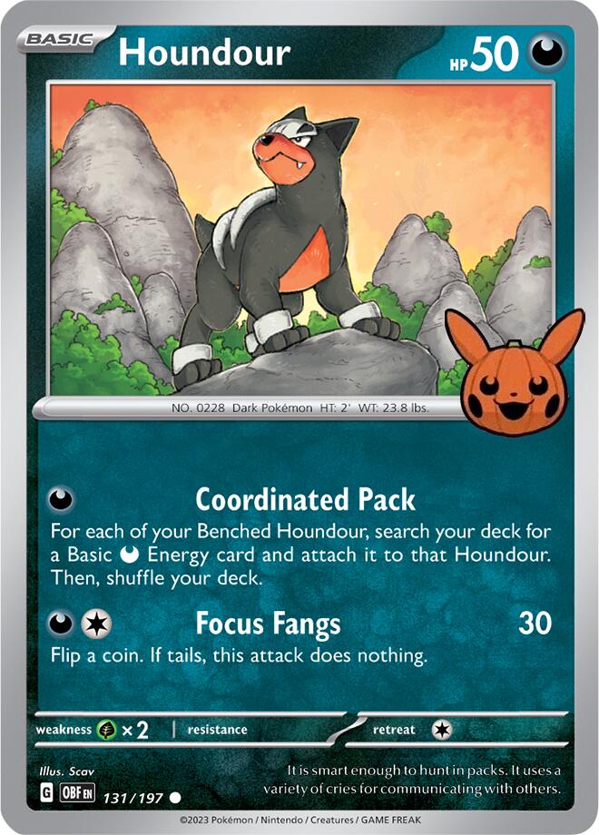 Houndour (131/197) [Trick or Trade 2024] | Cracking-Singles