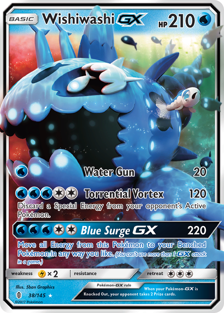 Wishiwashi GX (38/145) [Sun & Moon: Guardians Rising] | Cracking-Singles