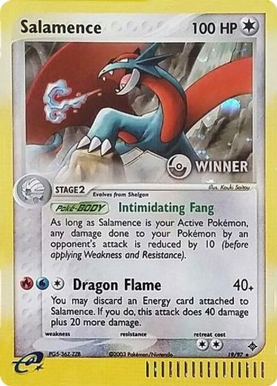 Salamence (19/97) (Winner) [League & Championship Cards] | Cracking-Singles