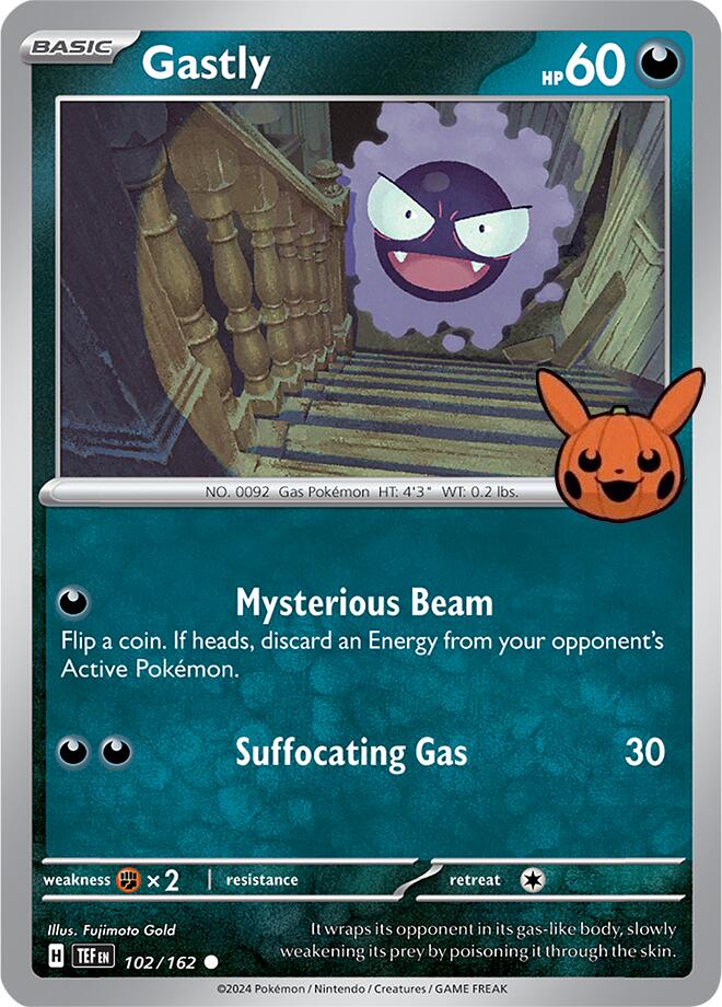 Gastly (102/162) [Trick or Trade 2024] | Cracking-Singles