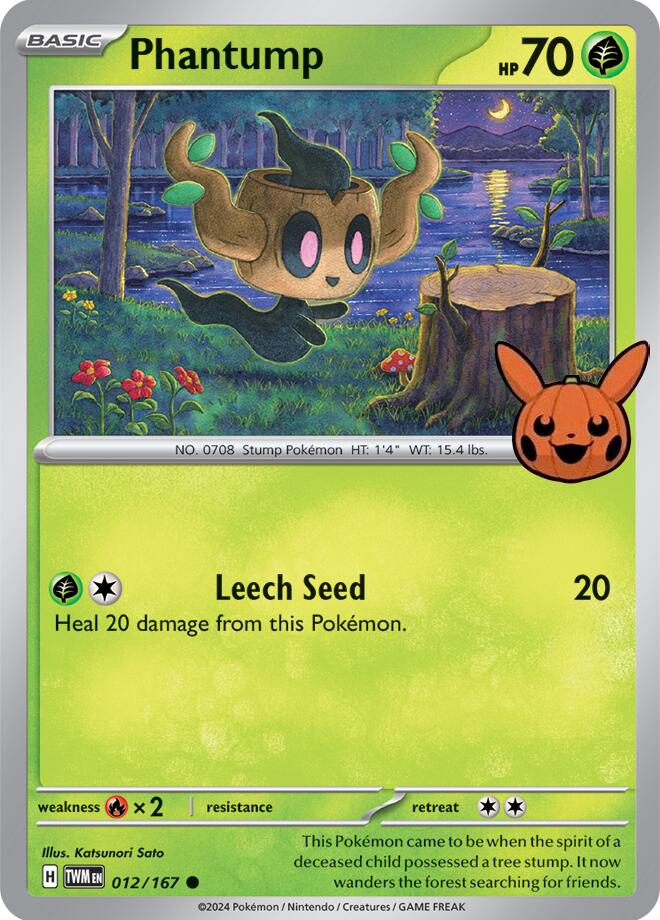 Phantump (012/167) [Trick or Trade 2024] | Cracking-Singles