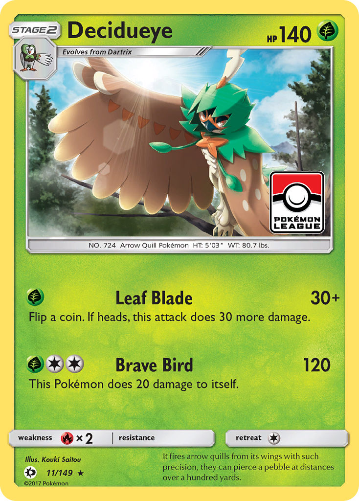 Decidueye (11/149) [Sun & Moon: Base Set] | Cracking-Singles