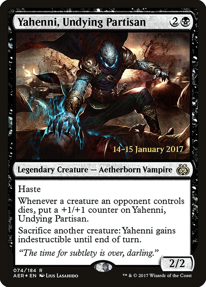 Yahenni, Undying Partisan [Aether Revolt Prerelease Promos] | Cracking-Singles